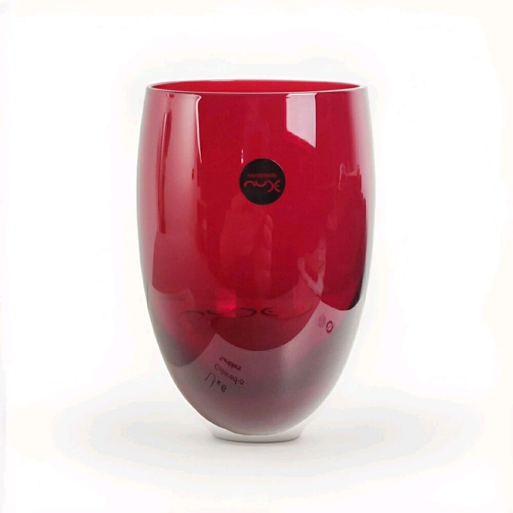 Nude Stem Zero Ruby Red Color Tumblers 12 Oz Set Of 6